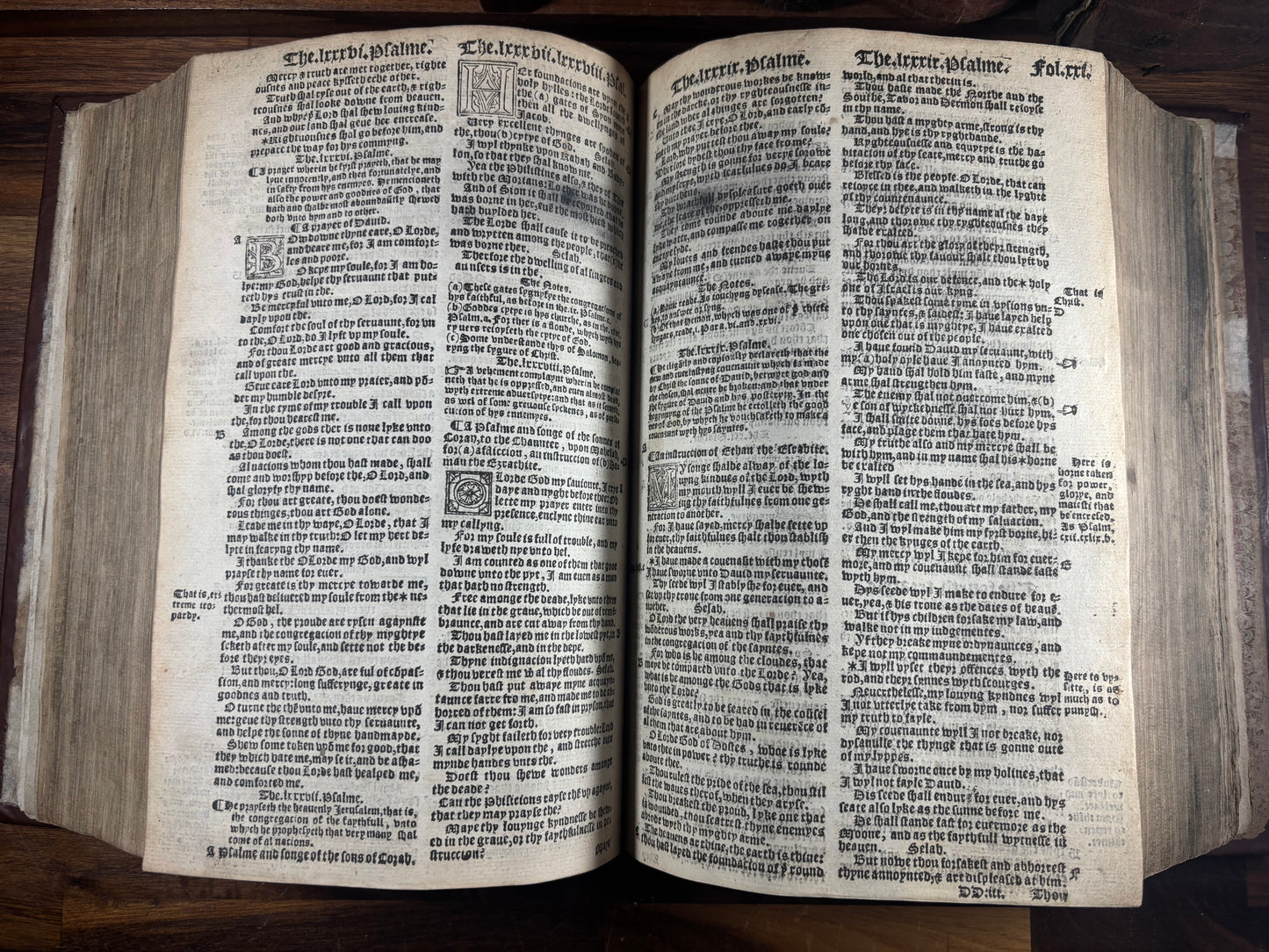 Tyndale Bible 1551 Small Folio OT, Apocrypha, NT Wood Cut Engravings, Middle Tudor