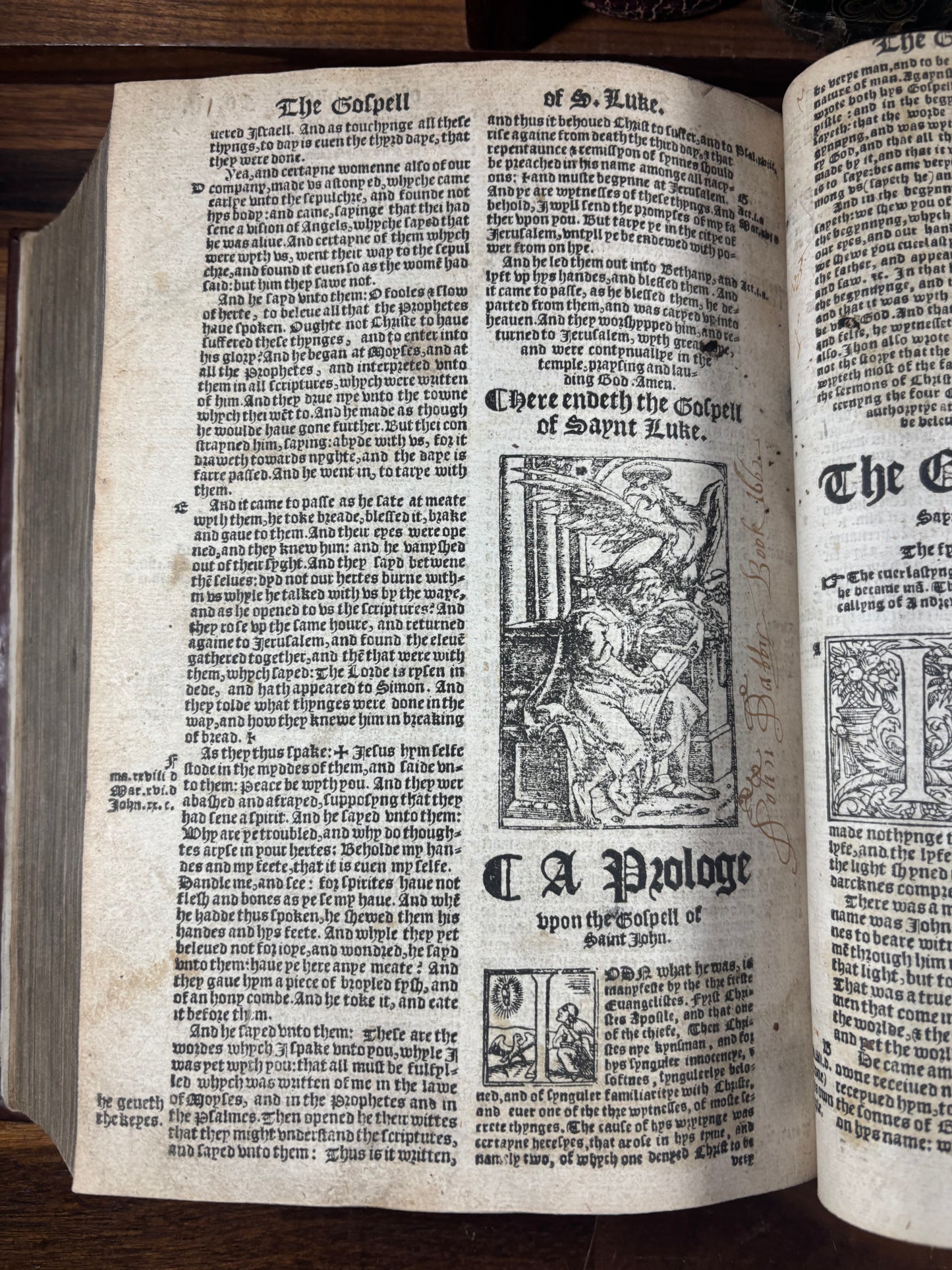 Tyndale Bible 1551 Small Folio OT, Apocrypha, NT Wood Cut Engravings, Middle Tudor